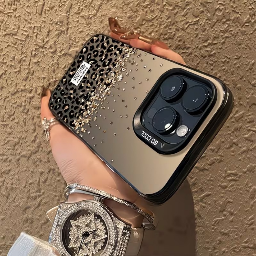 Table Tennis 11 - Leopard Speckled Gold Matte Finish Phone