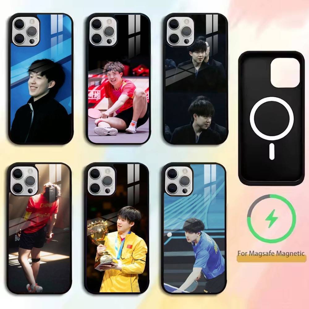 Table Tennis Quotes - W-Wang Chuqin-Table tennis player Phone Case