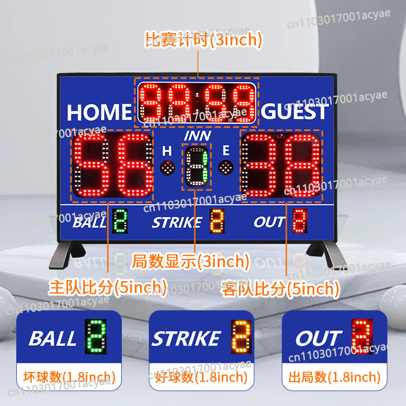 Table Tennis Scoring - Sports game scoreboard, timing, scoring, suitable