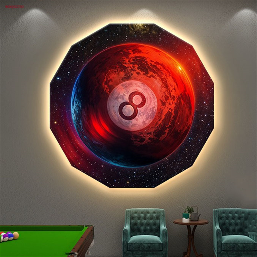 Table Tennis No 1 - Interstellar Billiards Hall Decoration Painting Led