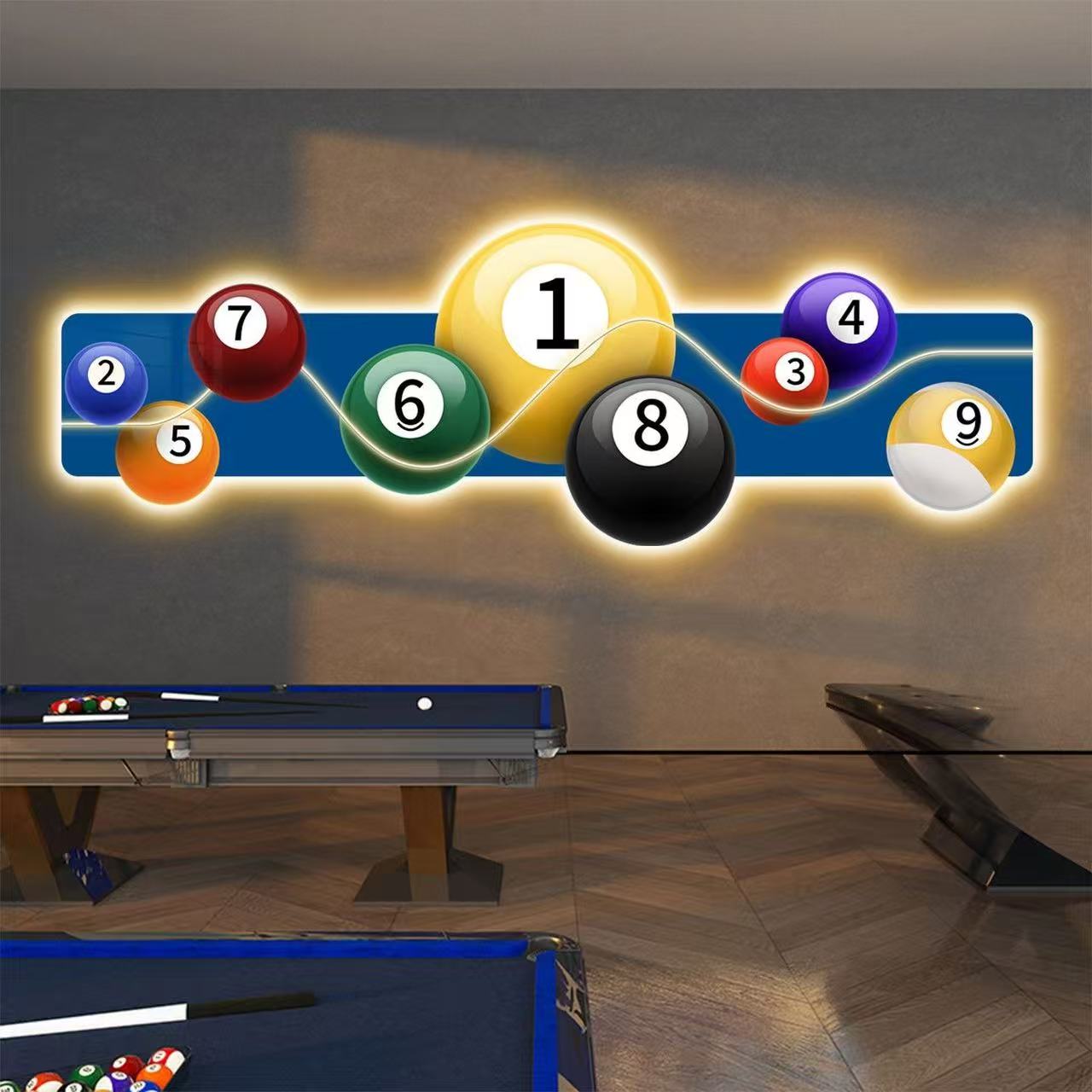 Billiards Hall Decoration Pain - đánh giá và giá Table Tennis No 1