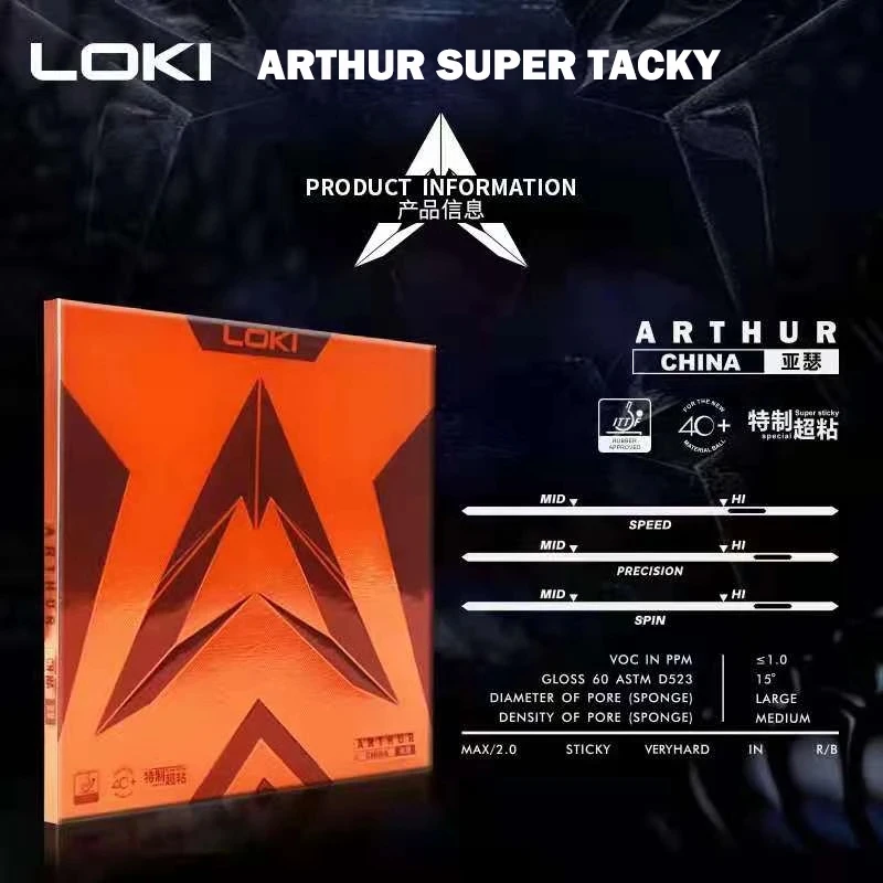 Original LOKI ARTHUR Europe/As - đánh giá và giá Table Tennis Loki