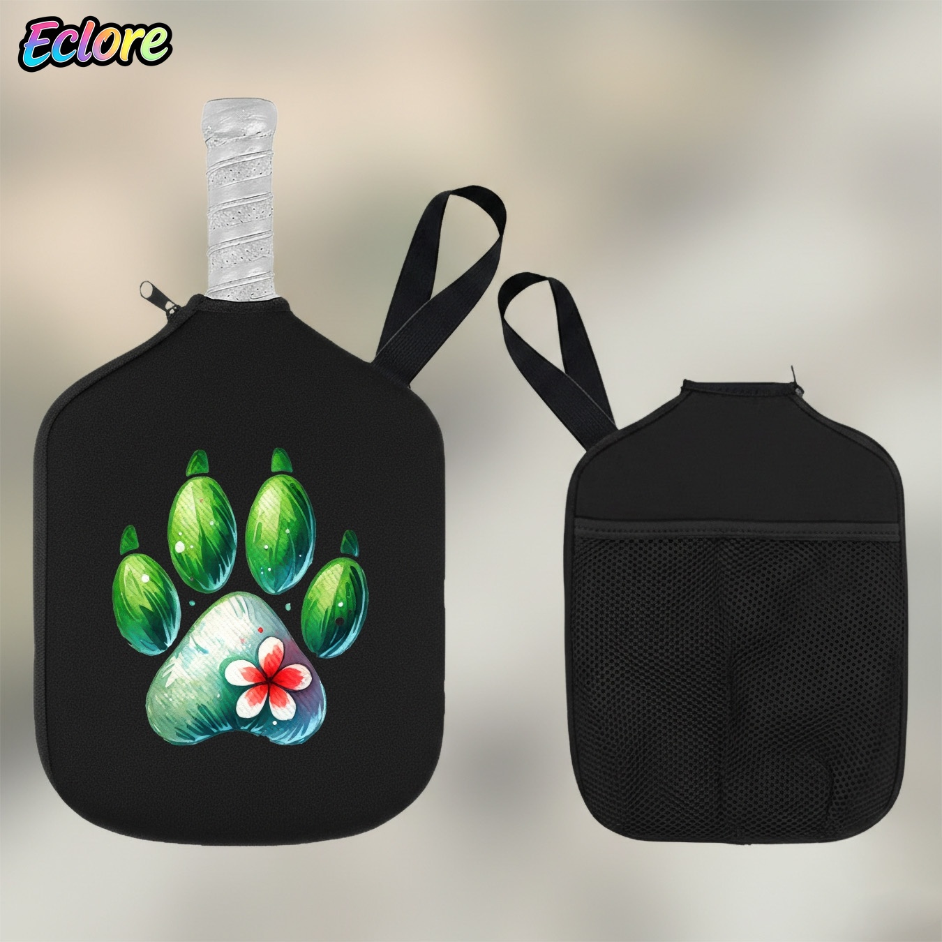 Green Watercolor Paw Print Pad - đánh giá và giá Table Tennis Paddles
